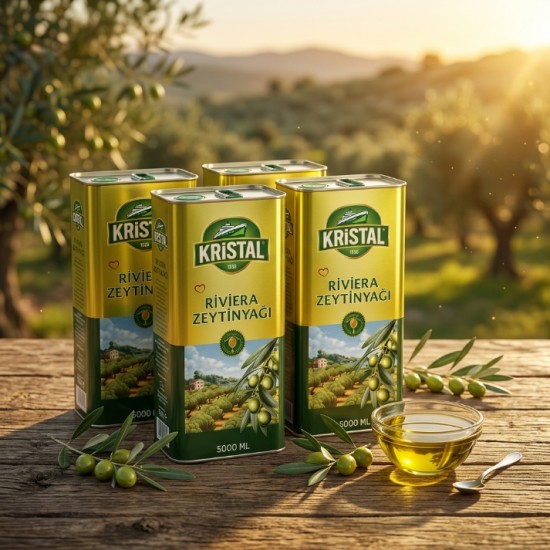 Kristal Riviera Zeytinyağı 5 litre -4adet
